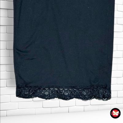 **HOY** Pantalón tipo de estar por casa con encaje  color Negro Talla XXL