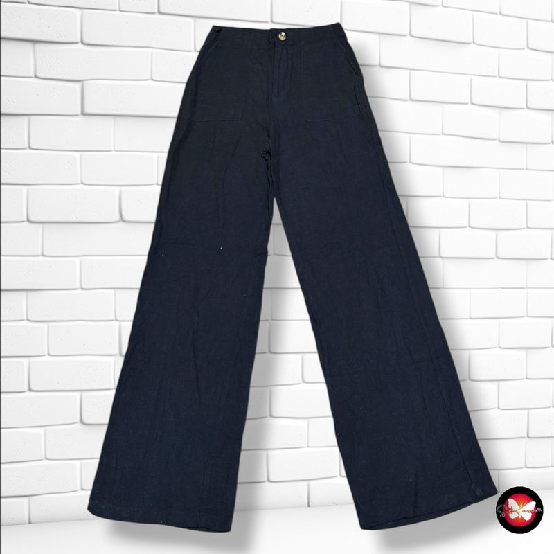 **HOY** Pantalón ancho de pierna TIFFOSI color Negro Talla M