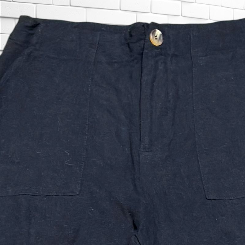 **HOY** Pantalón ancho de pierna TIFFOSI color Negro Talla M