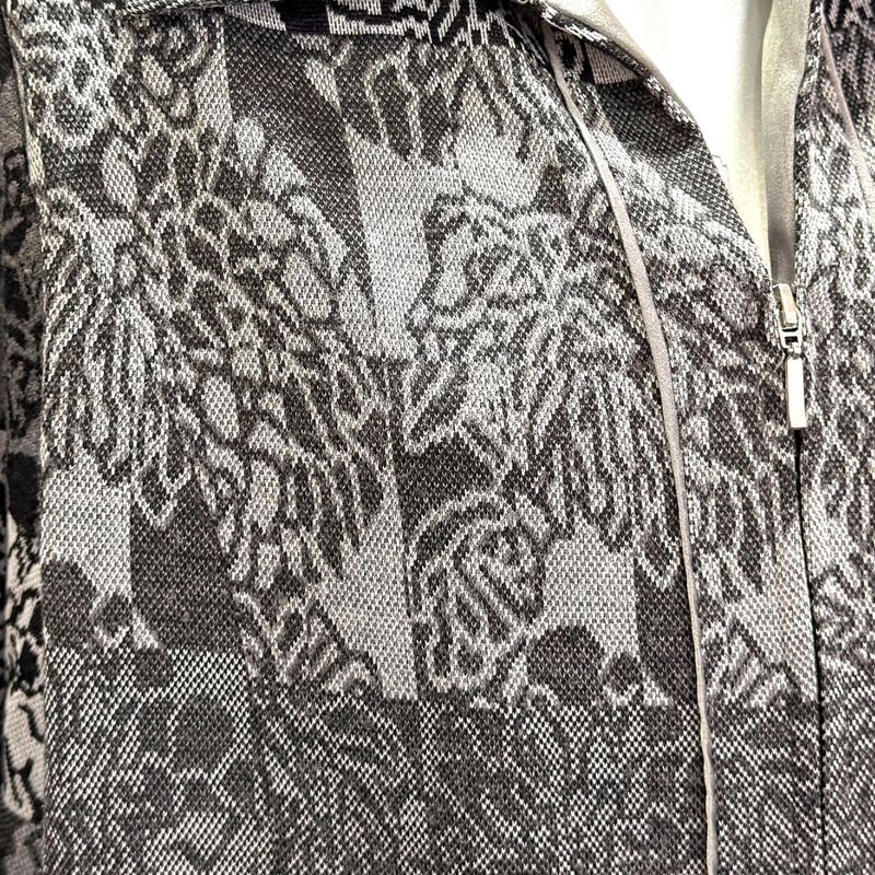 **HOY** Chaqueta de punto ANTONIO DOMINGUEZ color Gris y negro Talla XL