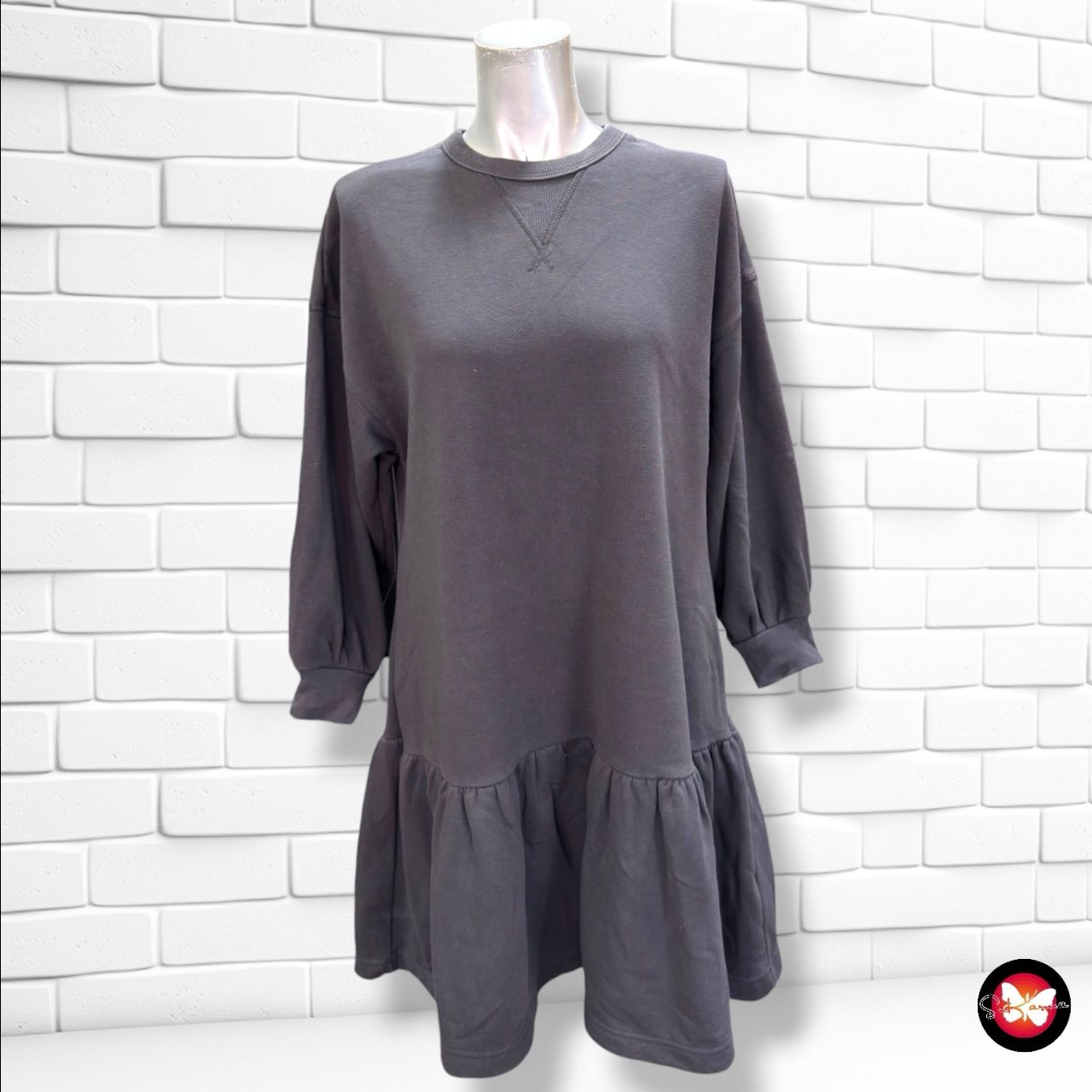 **HOY** Vestido sudadera H&amp;M color Gris Talla XS