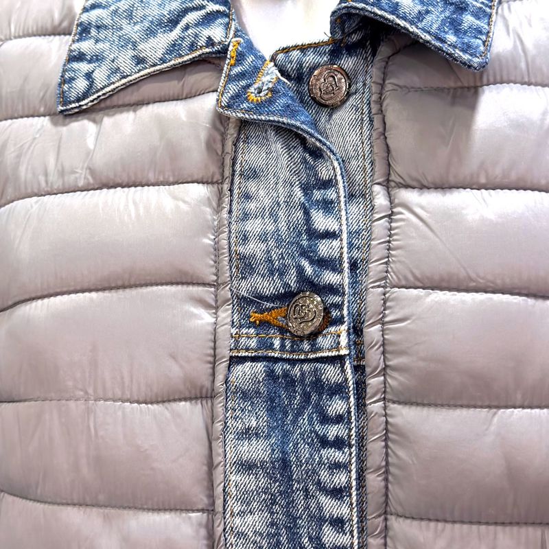 **HOY** Chaqueta acolchada con detalles en vaquero PAPRIKA color Gris Talla XL