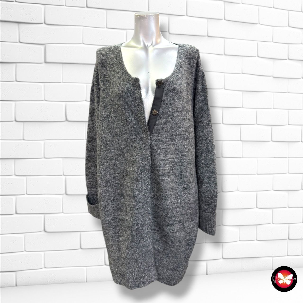 **HOY** Chaqueta de punto PUNTO ROMA color Gris Talla XL (grande)