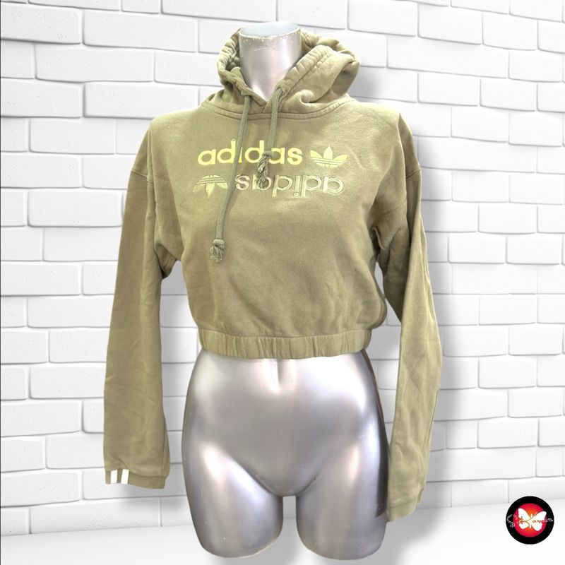 **HOY** Sudadera cropped ADIDAS color Verde oliva Talla 34