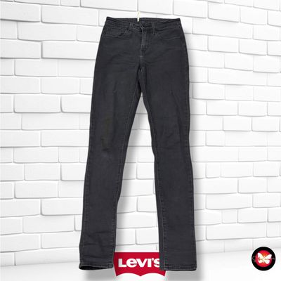 **HOY** Pantalón HIGH RISE SKINNY LEVI’S color Negro vaquero Talla XS (W25)