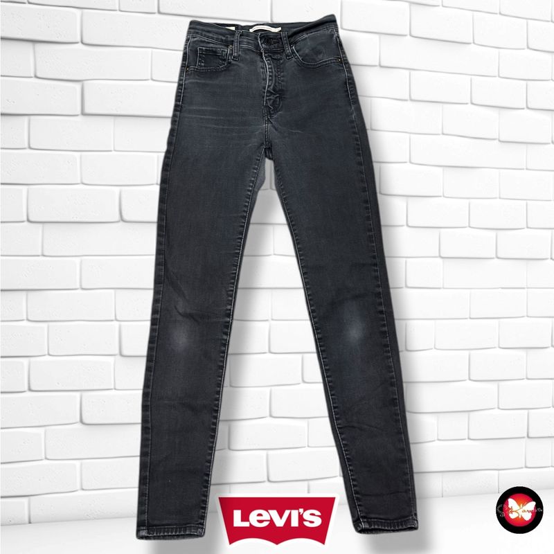 **HOY** Pantalón MILE HIGH SUPER SKINNY LEVI’S color Negro vaquero Talla XS (W25)