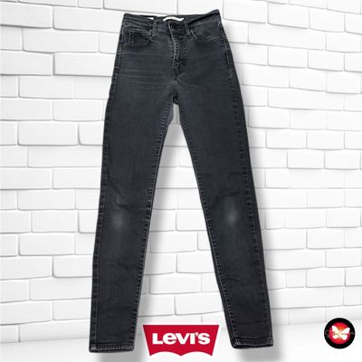 **HOY** Pantalón MILE HIGH SUPER SKINNY LEVI’S color Negro vaquero Talla XS (W25)