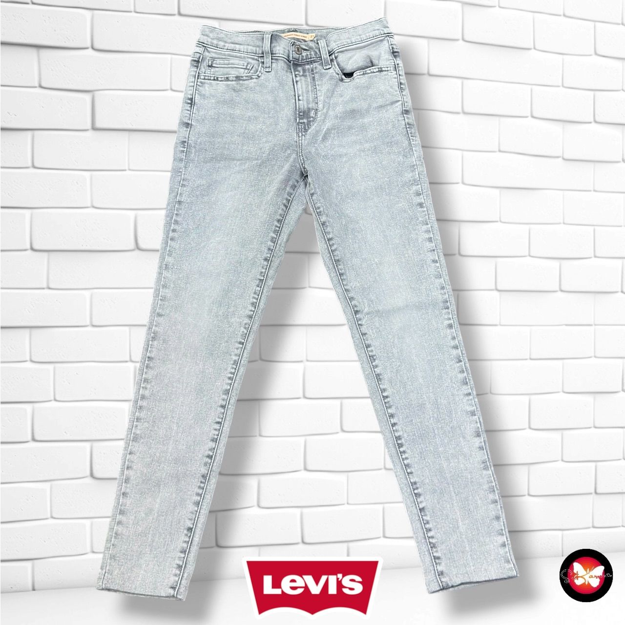 **HOY** Pantalón 720 HIGH RISE SUPER SKINNY LEVI’S color Gris vaquero Talla S/M (W27)