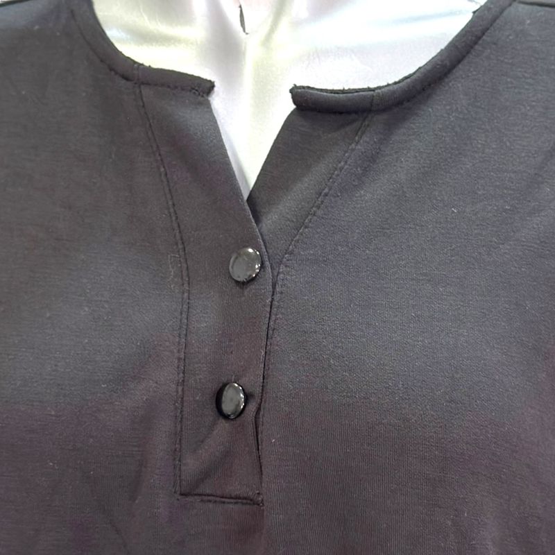**HOY** Vestido de media manga  color Negro Talla XL