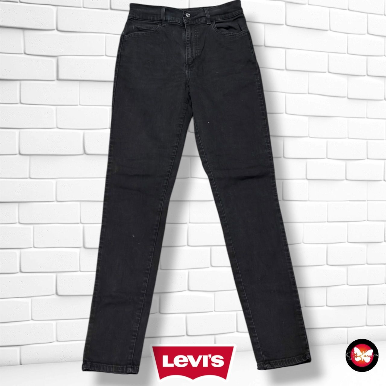 **HOY** Pantalón RETRO HIGH SKINNY LEVI’S color Negro vaquero Talla M/L (W29)