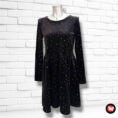 **HOY** Vestido de noche de terciopelo con estrellitas GAP color Negro Talla 14-16 años