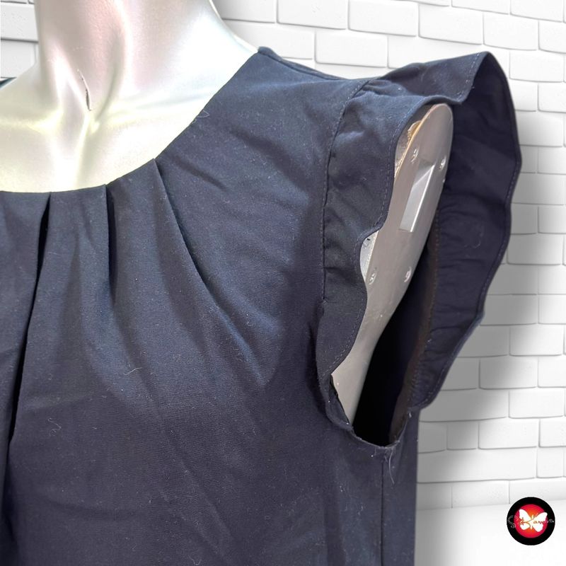 **HOY** Vestido con mangas de volante ZARA color Azul marino Talla S