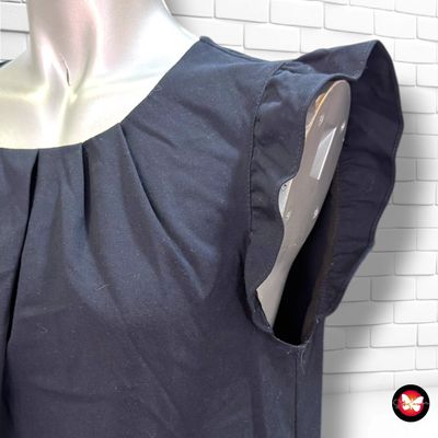 **HOY** Vestido con mangas de volante ZARA color Azul marino Talla S