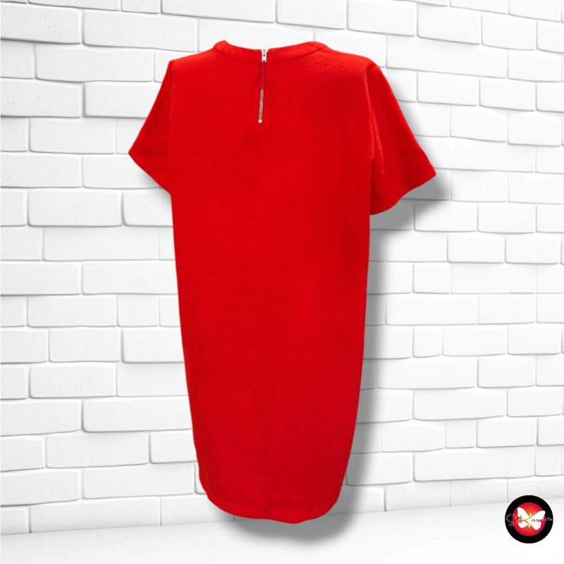**HOY** Vestido de entretiempo de manga corta MANGO color Rojo Talla L