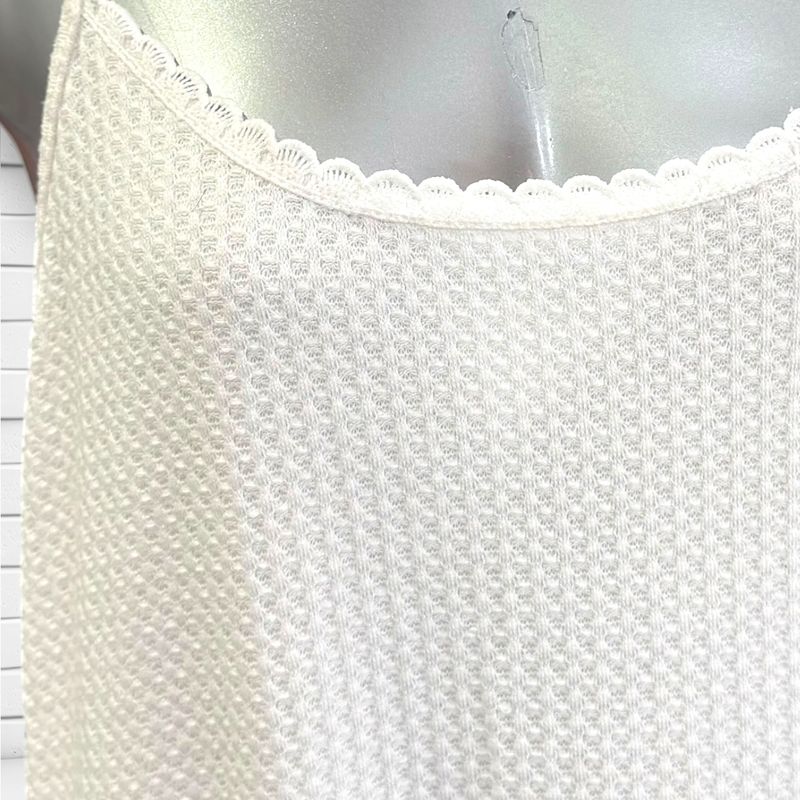 **HOY** Vestido largo tipo punto SHEIN CURVE color Blanco Talla 1XL