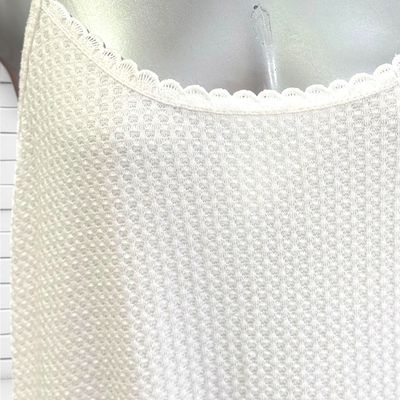**HOY** Vestido largo tipo punto SHEIN CURVE color Blanco Talla 1XL