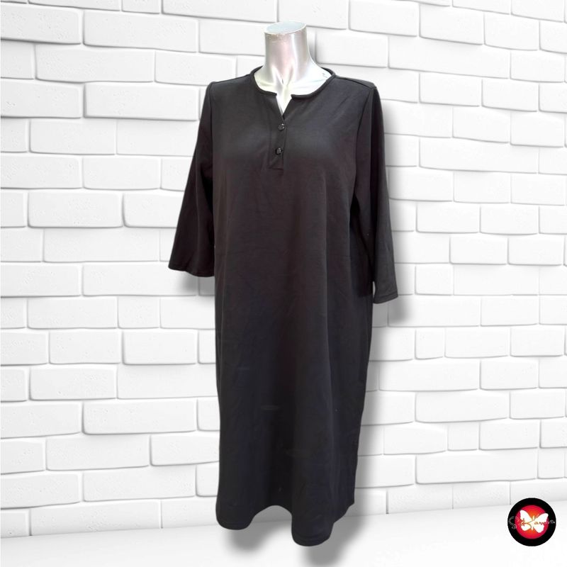 **HOY** Vestido de media manga  color Negro Talla XL