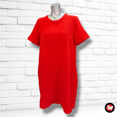 **HOY** Vestido de entretiempo de manga corta MANGO color Rojo Talla L