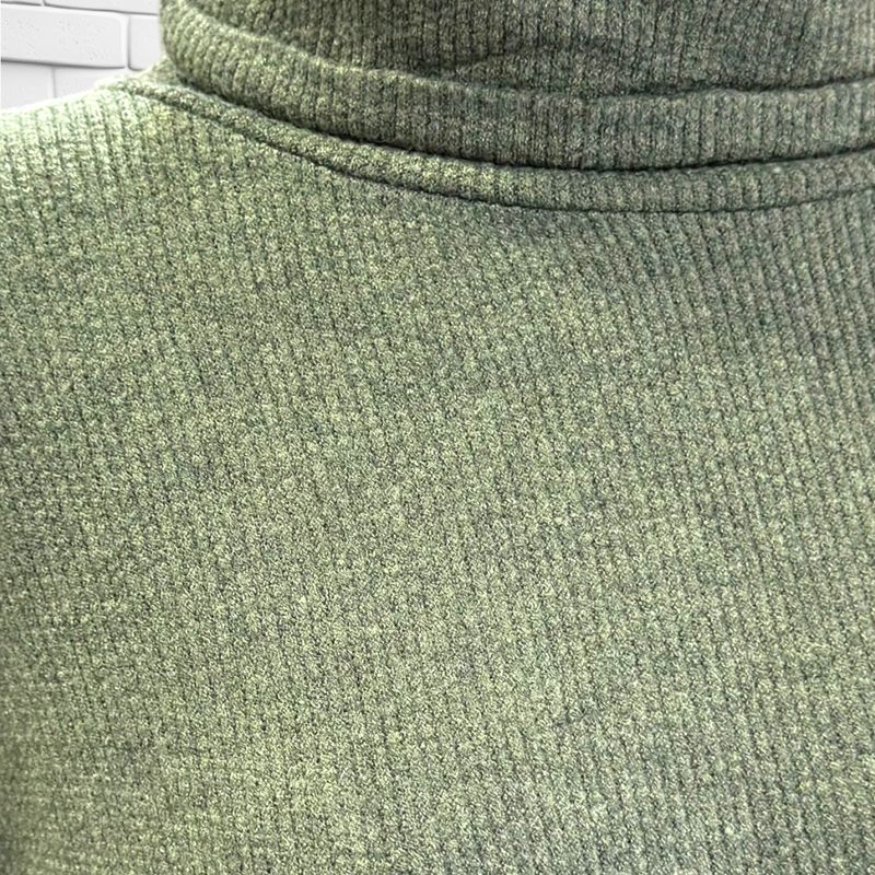 **HOY** Jersey de media manga y cuello alto  color Verde Talla ÚNICA GRANDE