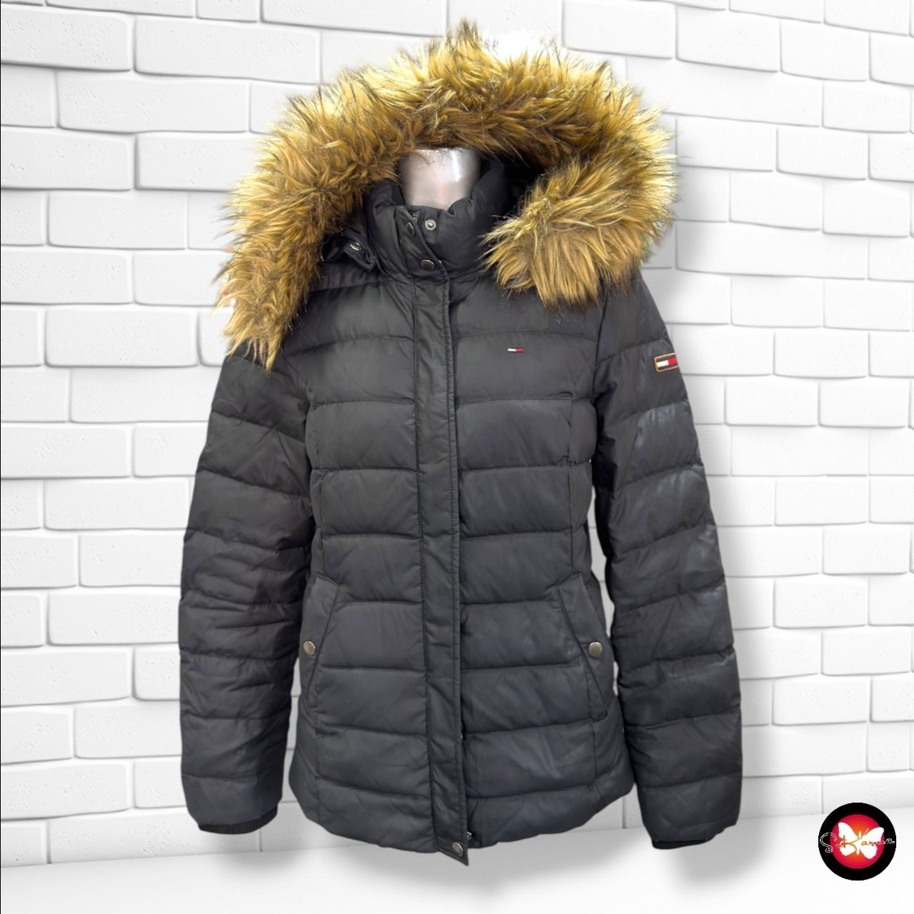 **HOY** Chaqueta acolchada con capucha TOMMY HILFIGER color Negro Talla S
