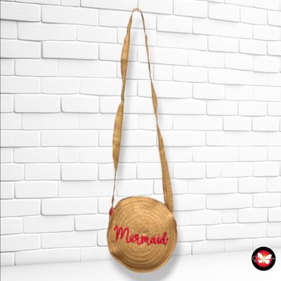**HOY** Bolso bandolera de paja  color Camel Talla MINI