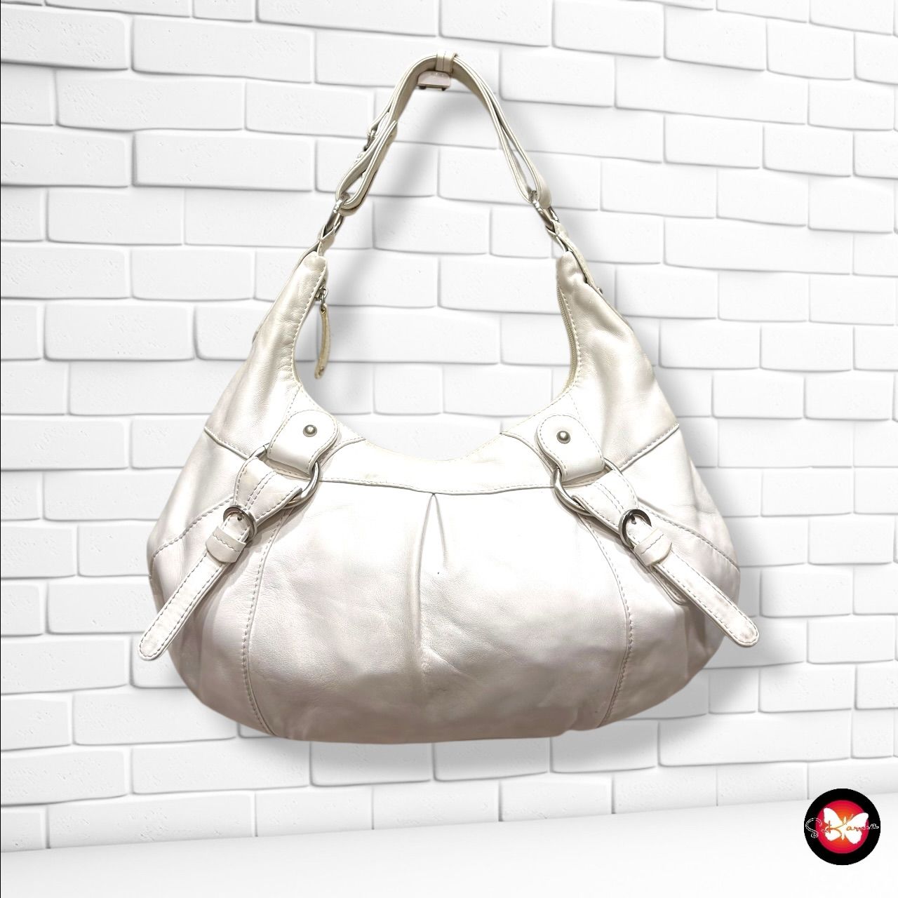 **HOY** Bolso de hombro de piel MARC PICARD color Blanco Talla GRANDE