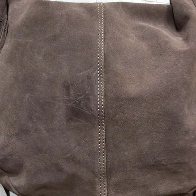 **HOY** Bolso de ante con flecos color Taupe Talla GRANDE