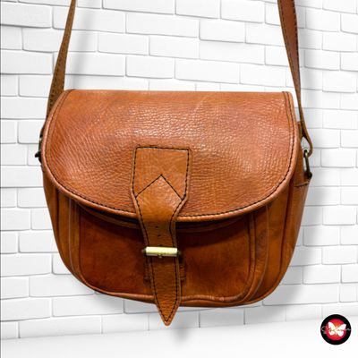 **HOY** Bolso bandolera de piel color Marrón Talla PEQUEÑO