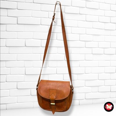 **HOY** Bolso bandolera de piel color Marrón Talla PEQUEÑO