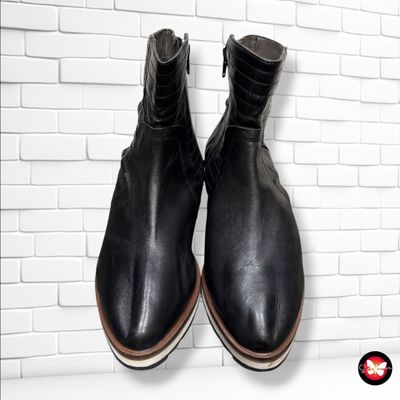 **HOY** Botines de piel color Negro Talla Calzado 36