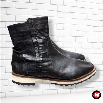 **HOY** Botines de piel color Negro Talla Calzado 36