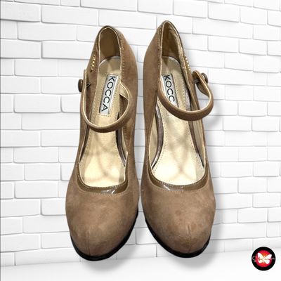 **HOY** Zapatos de tacón de ante KOCCA color Taupe Talla Calzado 37