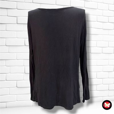 **HOY** Blusa con escote drapeado ZERO color Negro Talla 42