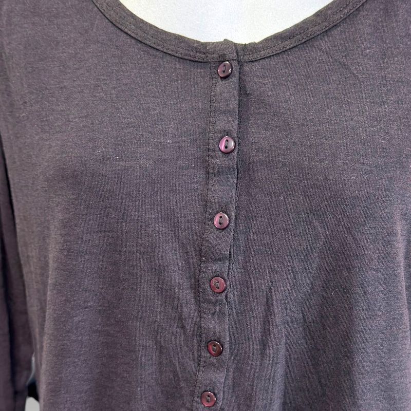 **HOY** Camiseta de manga larga con botoncitos COLOUR OF THE WORLD color Gris oscuro Talla XL