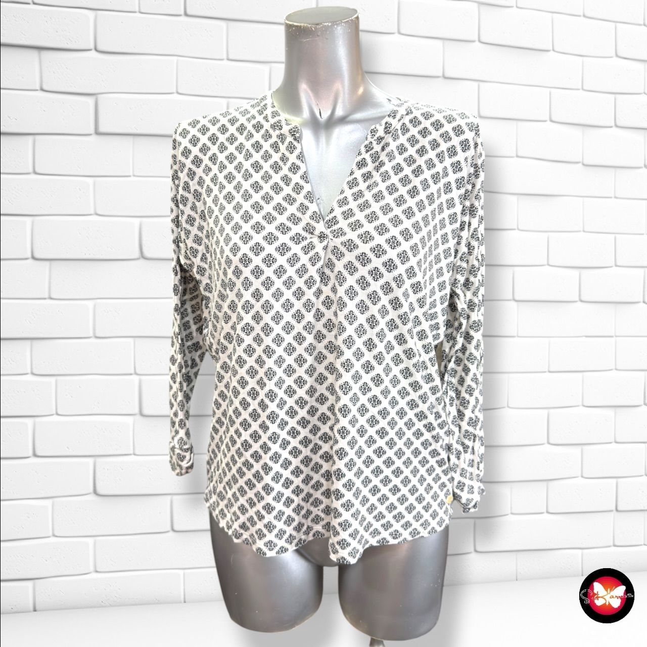 **HOY** Camiseta de media manga MARC O’POLO color Blanco y negro Talla M