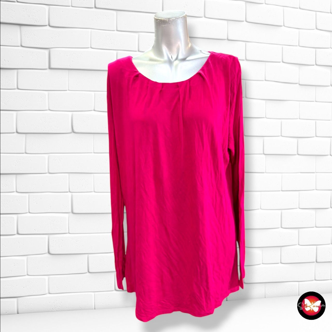 **HOY** Camiseta de manga larga  color Magenta Talla XXL