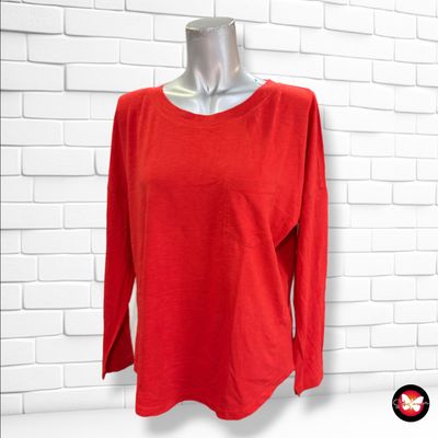 **HOY** Camiseta de manga larga con bolsillo ESPRIT color Rojo Talla M (grande)