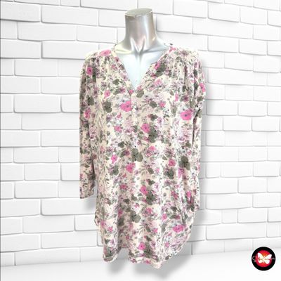 **HOY** Camiseta de media manga de florecitas MAXI BLUE. color Varios Talla 50/52