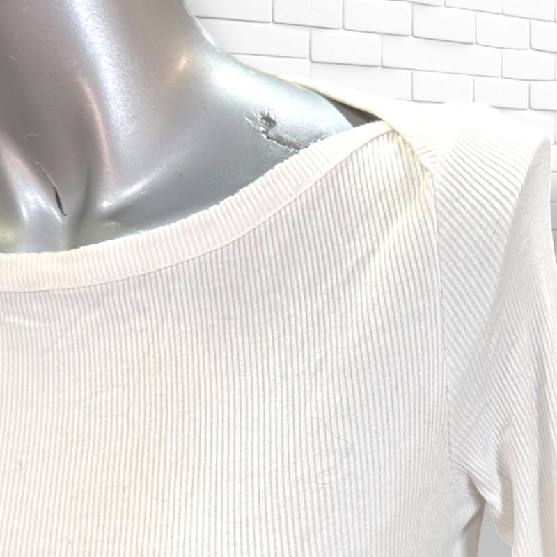 **HOY** Camiseta de manga larga canalé SASSY CLASSY color Blanco Talla S