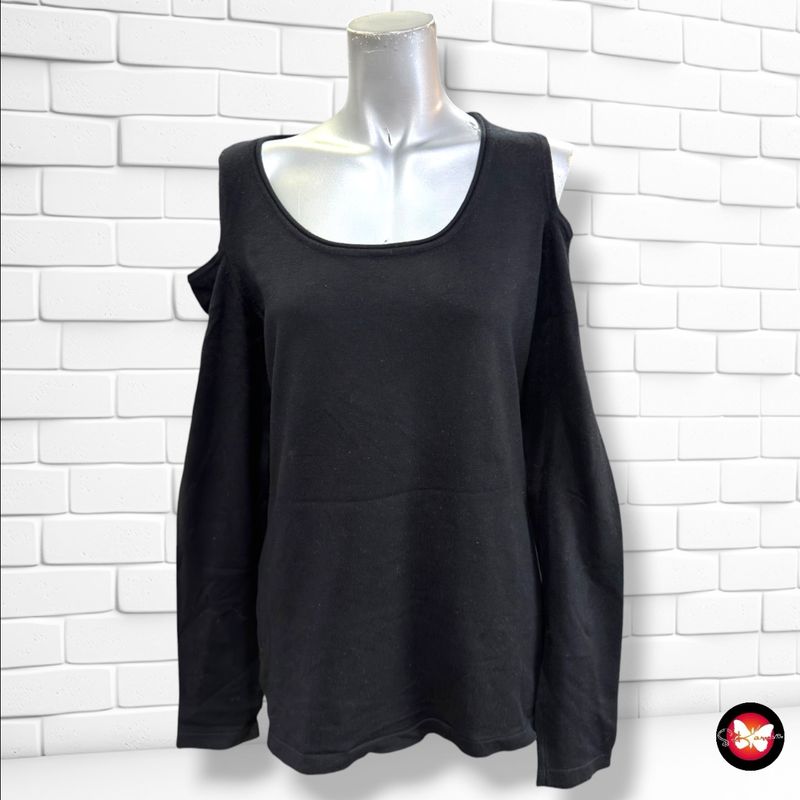 **HOY** Jersey de manga larga con hombros descubiertos BLUE MOTION color Negro Talla 40/42