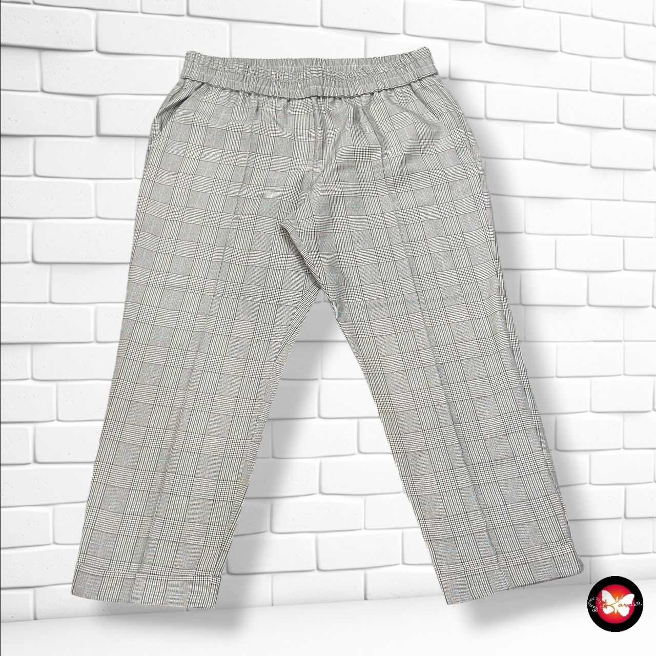 **HOY** Pantalón jogger PRIMARK color Príncipe de Gales Talla 46