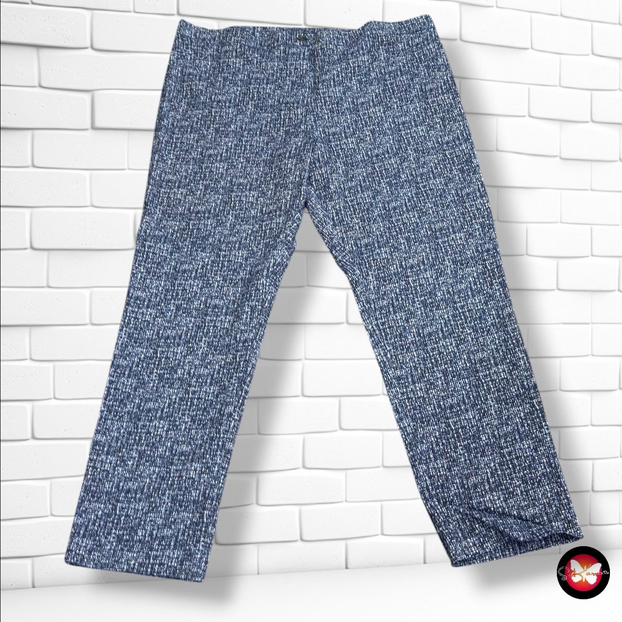 **HOY** Pantalón de vestir MARINA RINALDI color Azul Talla 56