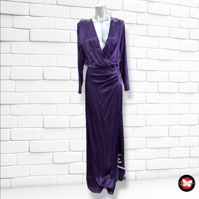 **HOY** Vestido largo de noche MANGO color Violeta Talla S