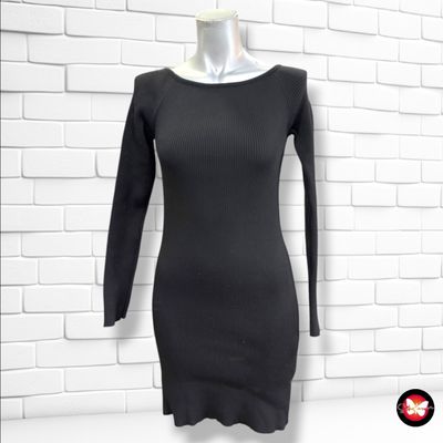 **HOY** Vestido de punto canalé PRIMARK color Negro Talla S