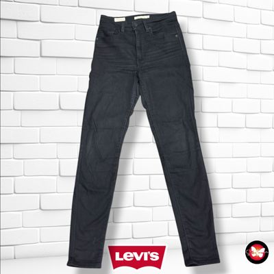 Pantalón MILE HIGH SUPER SKINNY LEVI’S color Negro vaquero Talla S/M (W27)