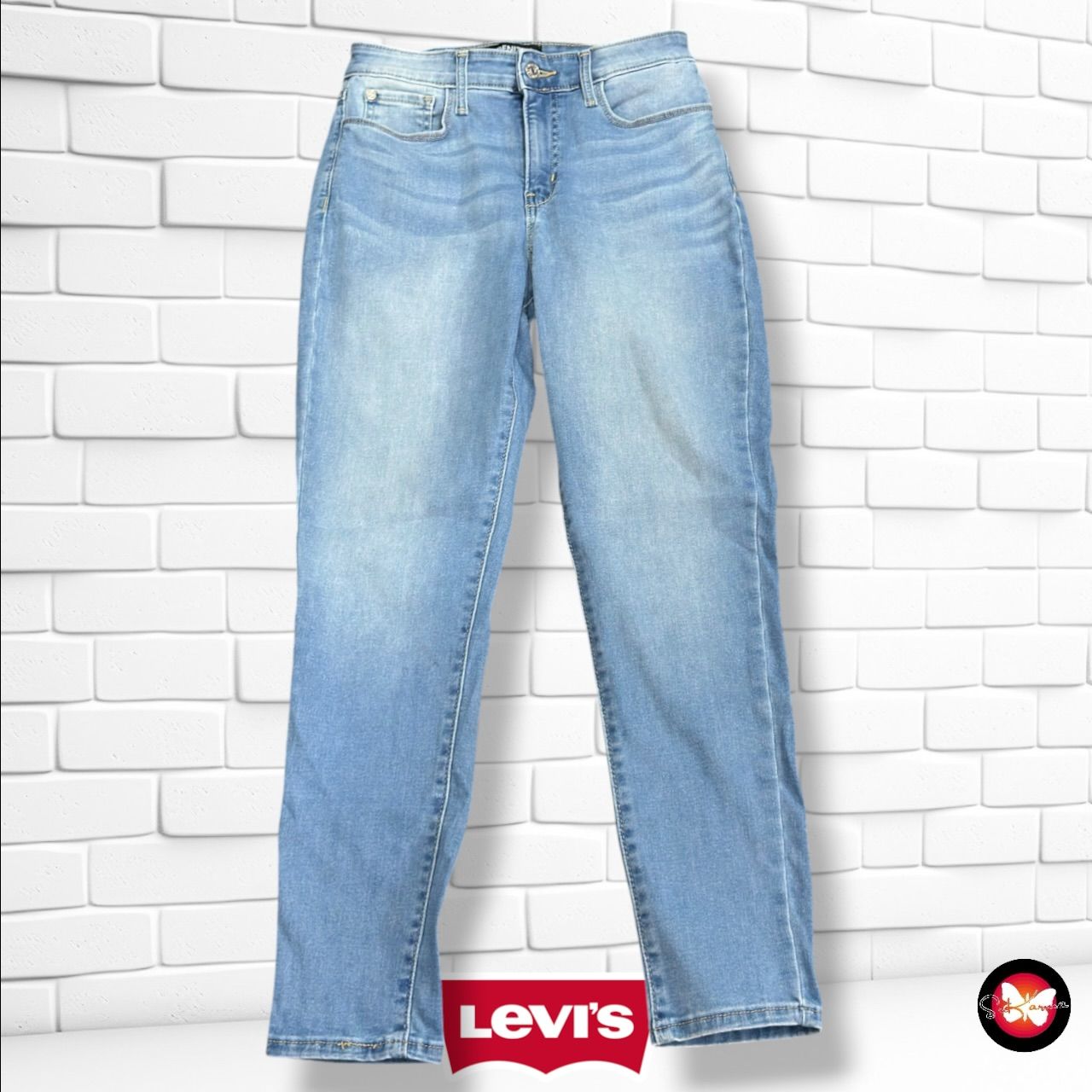 **HOY** Pantalón DENIZEN · HIGH RISE ANKLE SUPER SKINNY LEVI’S color Azul vaquero Talla M/L (W29)