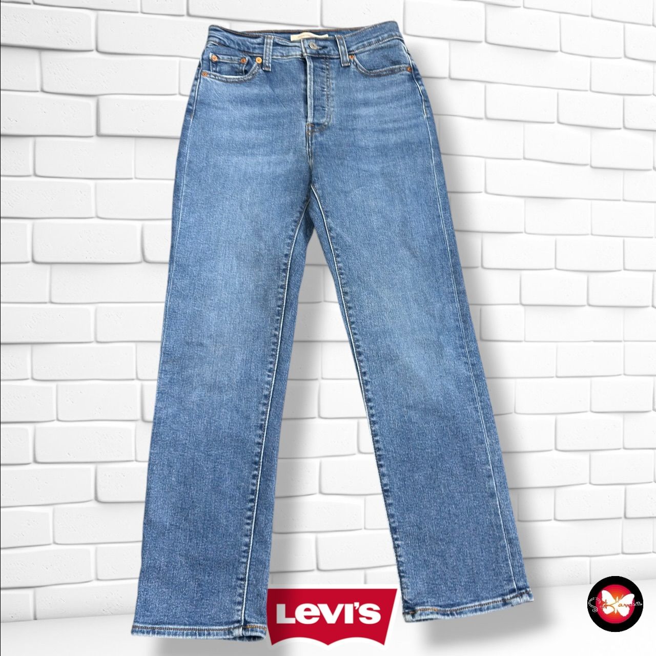 **HOY** Pantalón WEDGIE STRAIGHT LEVI’S color Azul vaquero Talla S (W26)