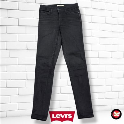 Pantalón 310 SHAPING SUPER SKINNY LEVI’S color Negro vaquero Talla S (W26)
