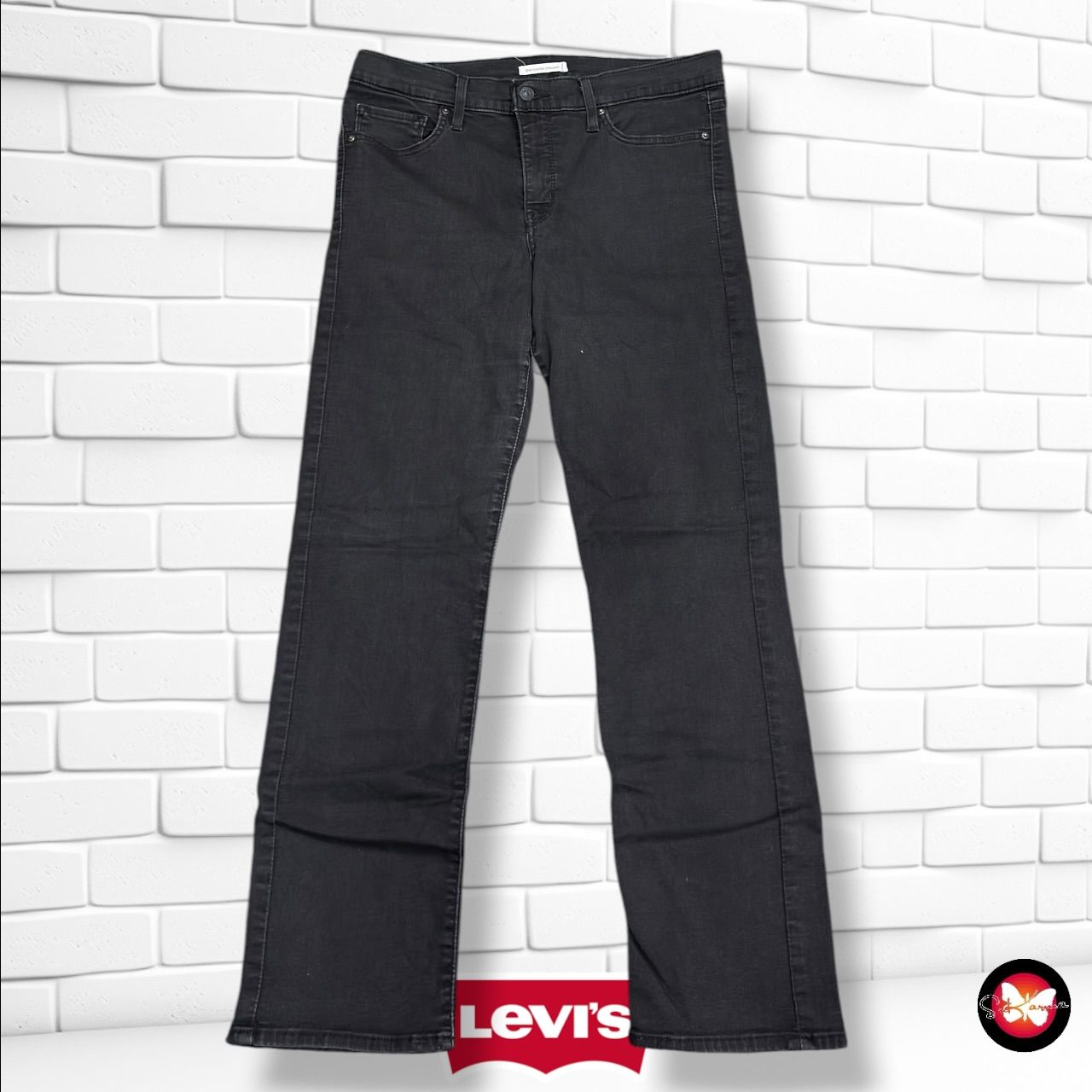 **HOY** Pantalón 314 SHAPING STRAIGHT LEVI’S color Negro vaquero Talla L (W31)