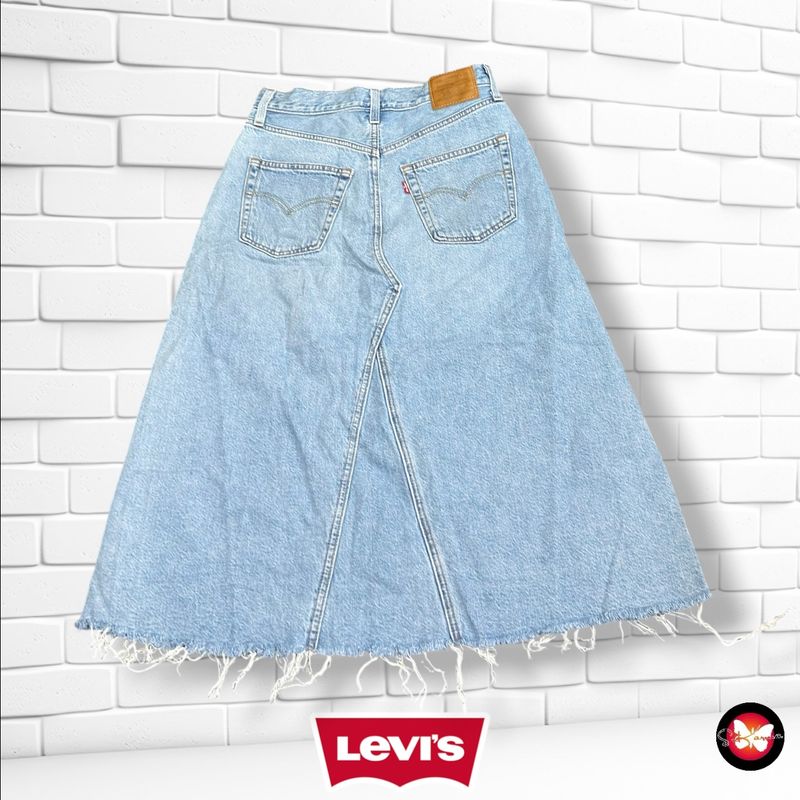 **HOY** Falda larga LEVI’S color Azul vaquero Talla S (W26)